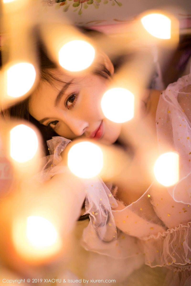 语画界性感女神杨晨晨sugar纯白情趣内衣诱惑圣诞主题写真-8