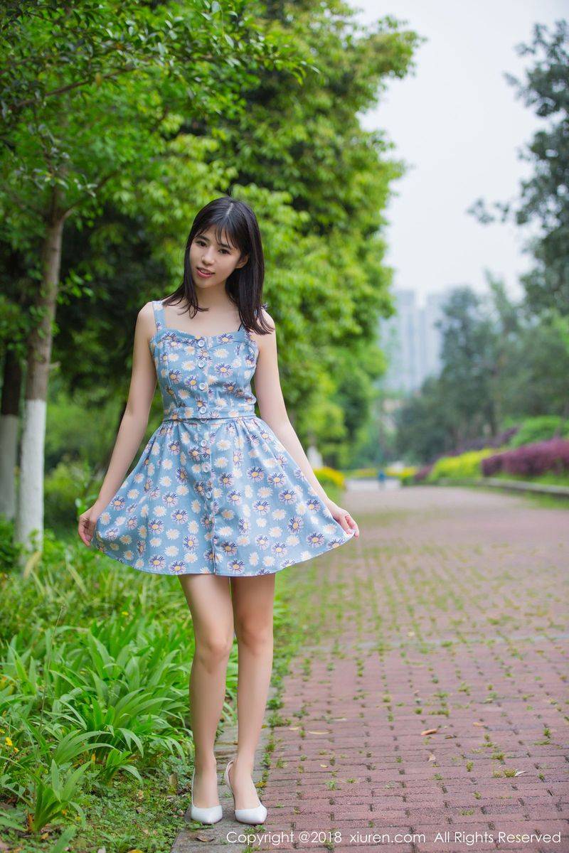 秀人网美女模特艾栗栗学生制服诱惑清新可人私房写真-25