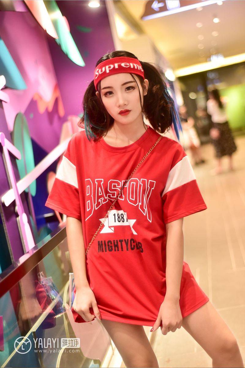 YALAYI雅拉伊清纯美女兔洱周末时光修长美腿街拍美图-18