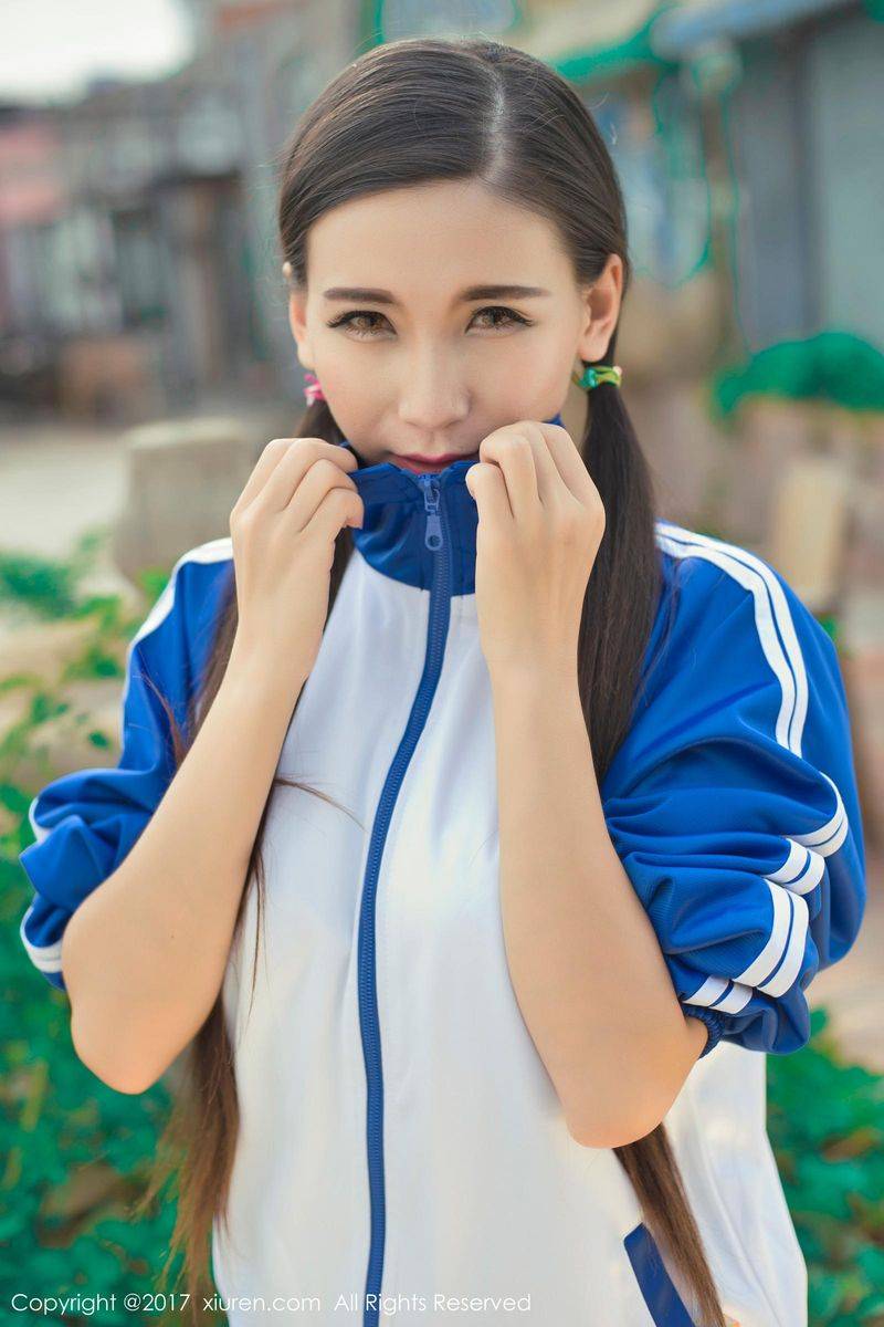 秀人网清纯美女赵颖ZY青春校服系美胸细腰内衣诱惑套图-49