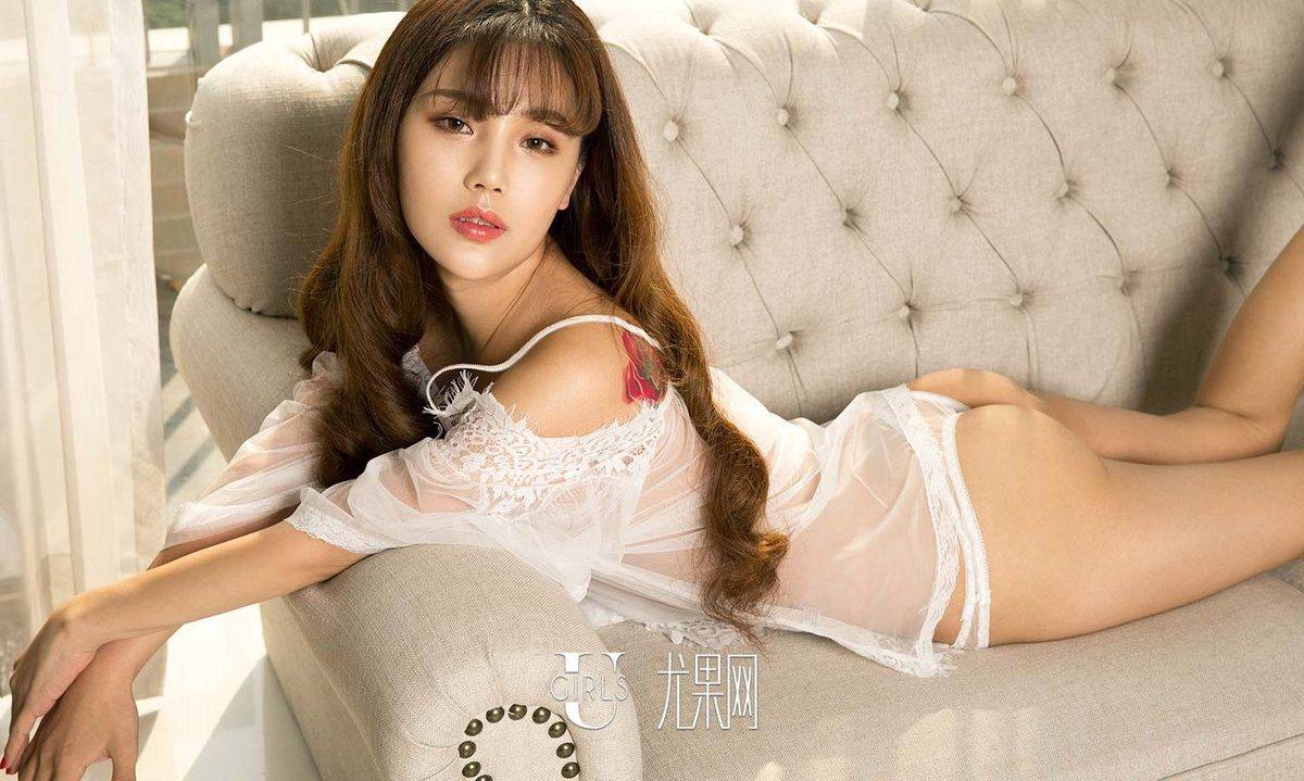 尤果网性感尤物周予然透视蕾丝白皙爆乳内衣诱惑写真-34