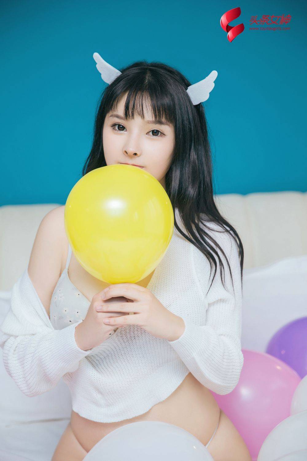 头条女神性感美女杨漫妮白嫩美胸波涛胸涌内衣诱惑美图-26