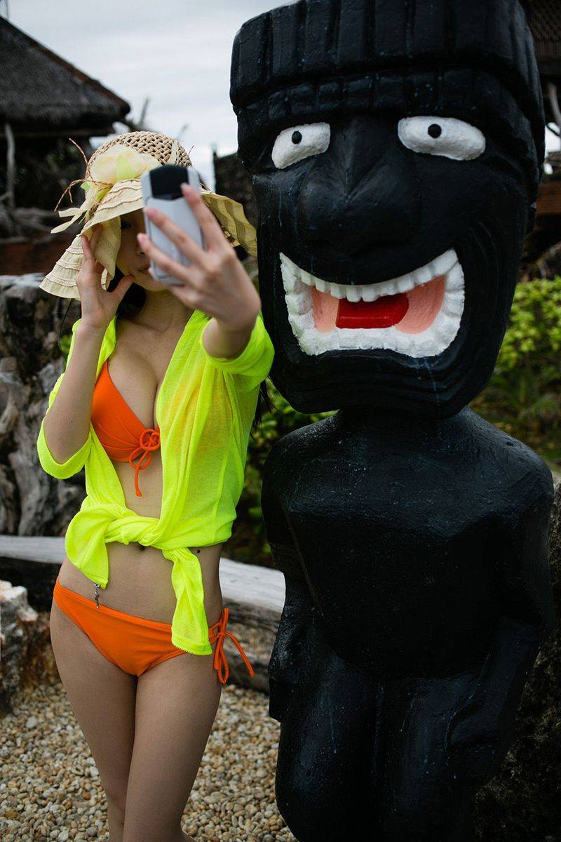 美媛馆新人嫩模白思宜挺拔乳胸比基尼诱惑长滩性感旅拍-6