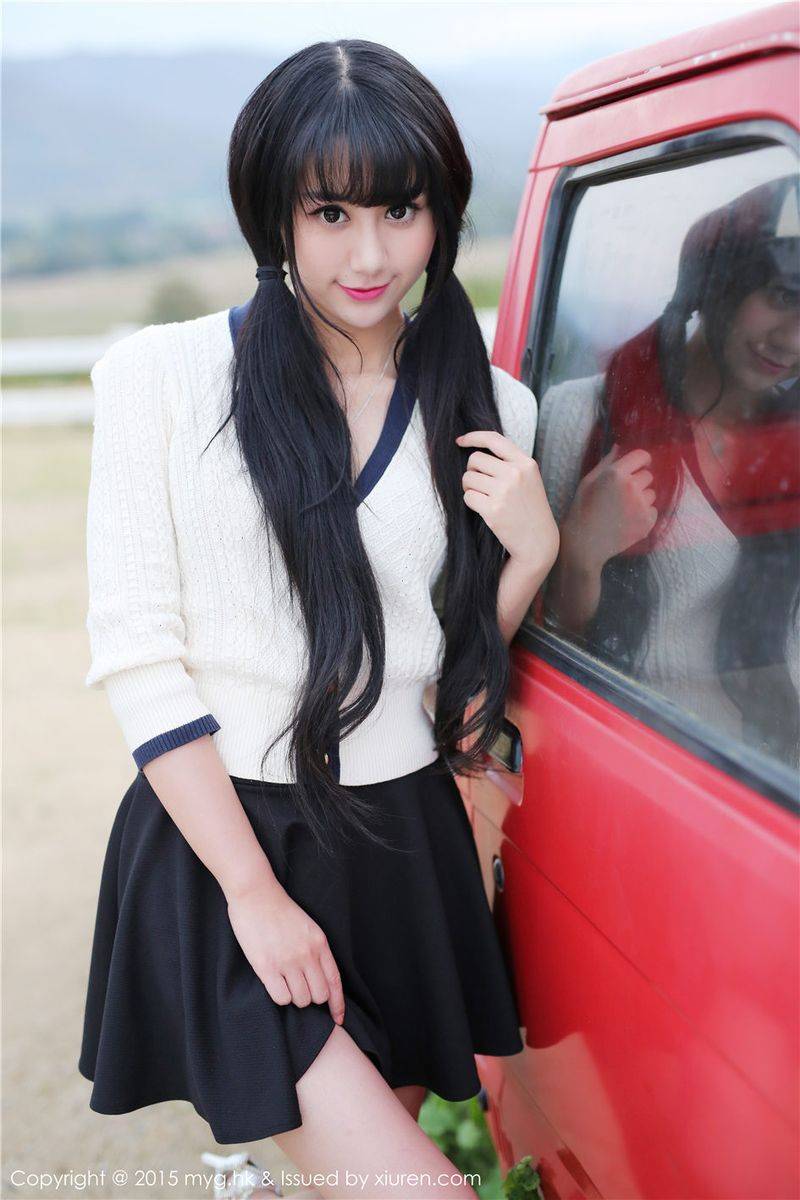 美媛馆养眼美女杨晓青儿丝袜美腿户外湿身诱惑泰国写真-34