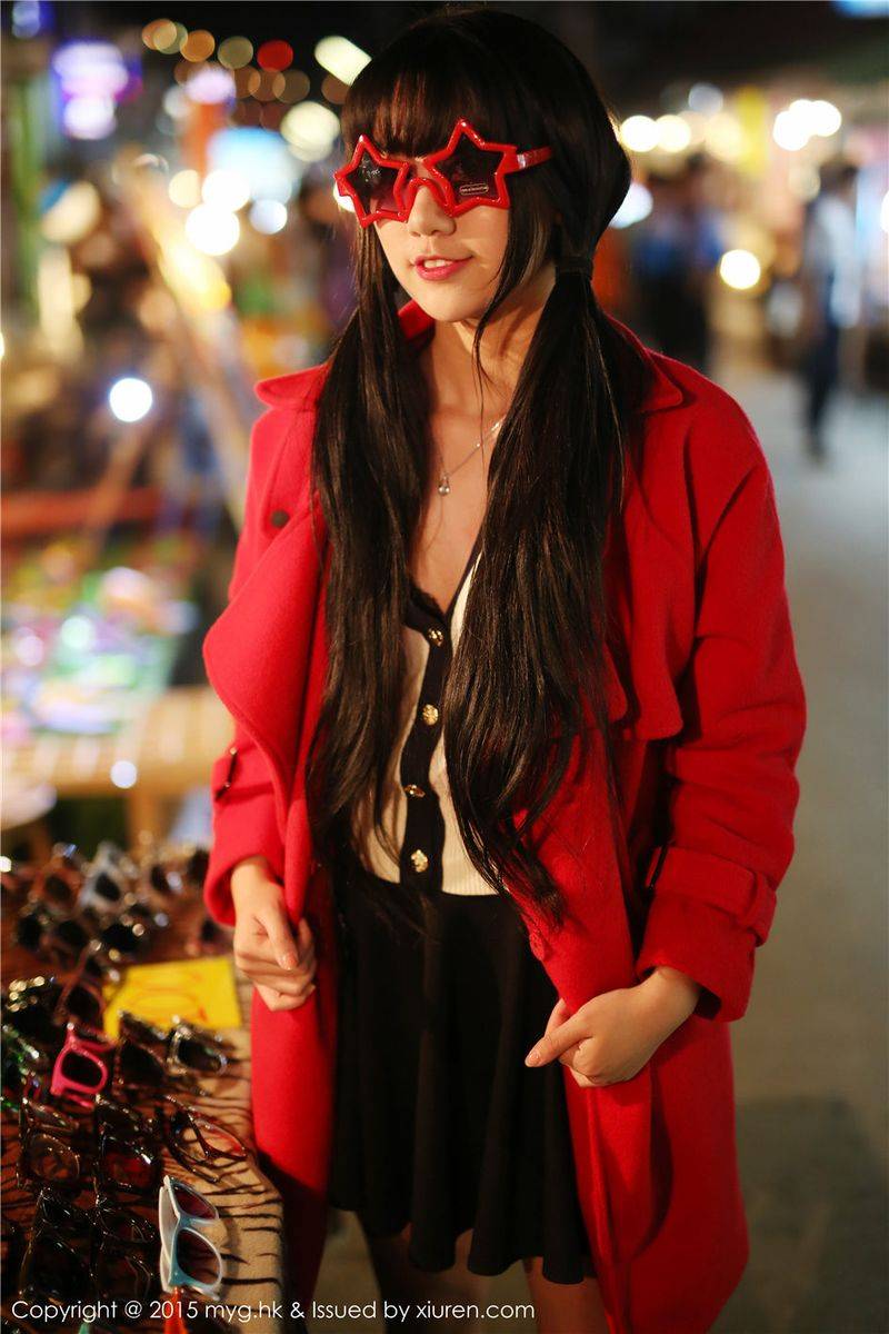 美媛馆养眼美女杨晓青儿丝袜美腿户外湿身诱惑泰国写真-43