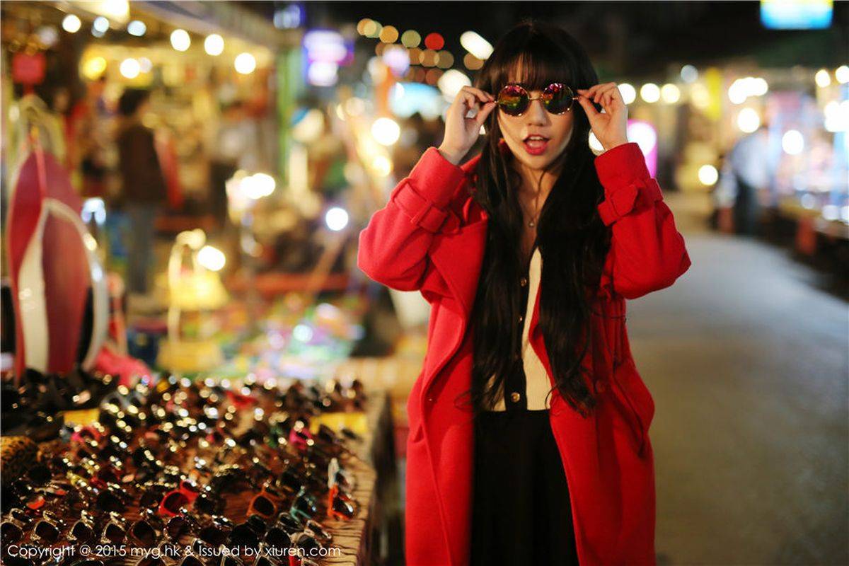 美媛馆养眼美女杨晓青儿丝袜美腿户外湿身诱惑泰国写真-59