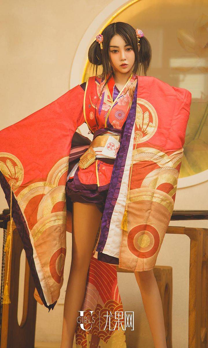 尤果网美女模特孟十朵身着和服风情万种艺伎回忆录美图-22