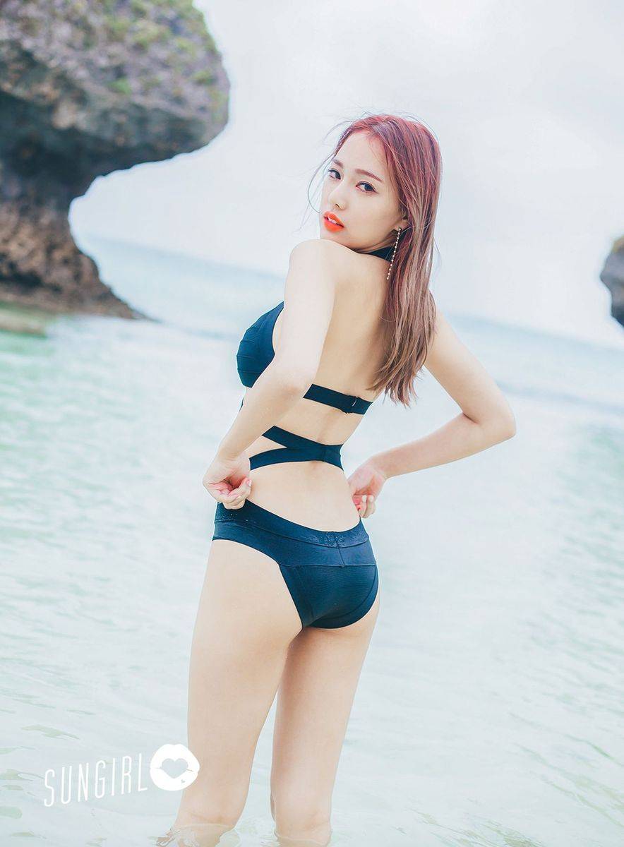 阳光宝贝台湾美女模特林薇多比基尼诱惑南岛冲绳性感写真-42
