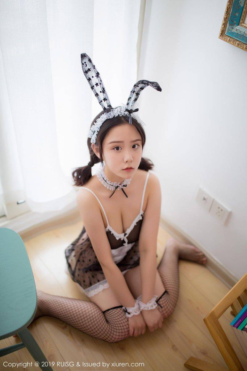 RUISG瑞丝馆新人模特木木夕Mmx警花兔女郎制服首套写真-4
