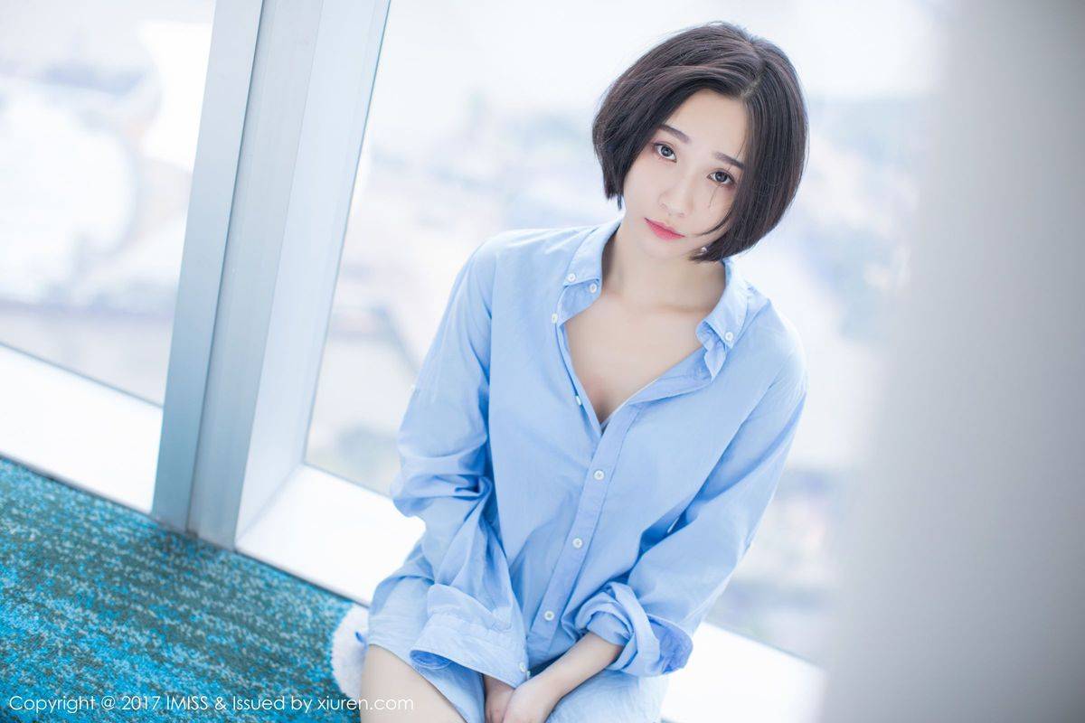 爱蜜社新人美女模特莉雅Livia水润清新诗情画意养眼写真-46
