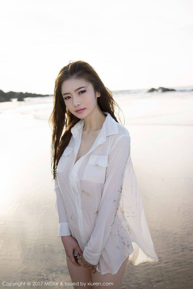 魅妍社性感女神Jenny佳妮黑丝连体衣死库水湿身诱惑写真-27