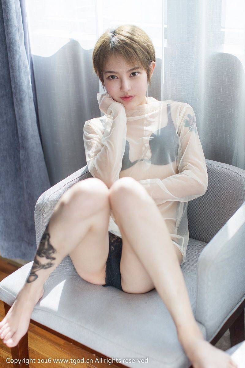 尤蜜荟性感女神lynne黎茉透视薄纱内衣诱惑家居意境写真-13