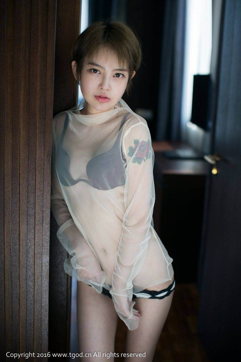 尤蜜荟性感女神lynne黎茉透视薄纱内衣诱惑家居意境写真-20