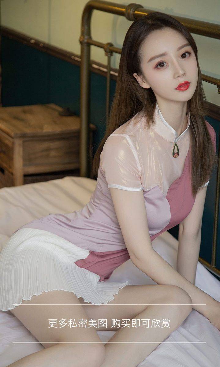 尤果网美女模特徐肉肉清新校服牛仔热裤修长美腿性感写真-14