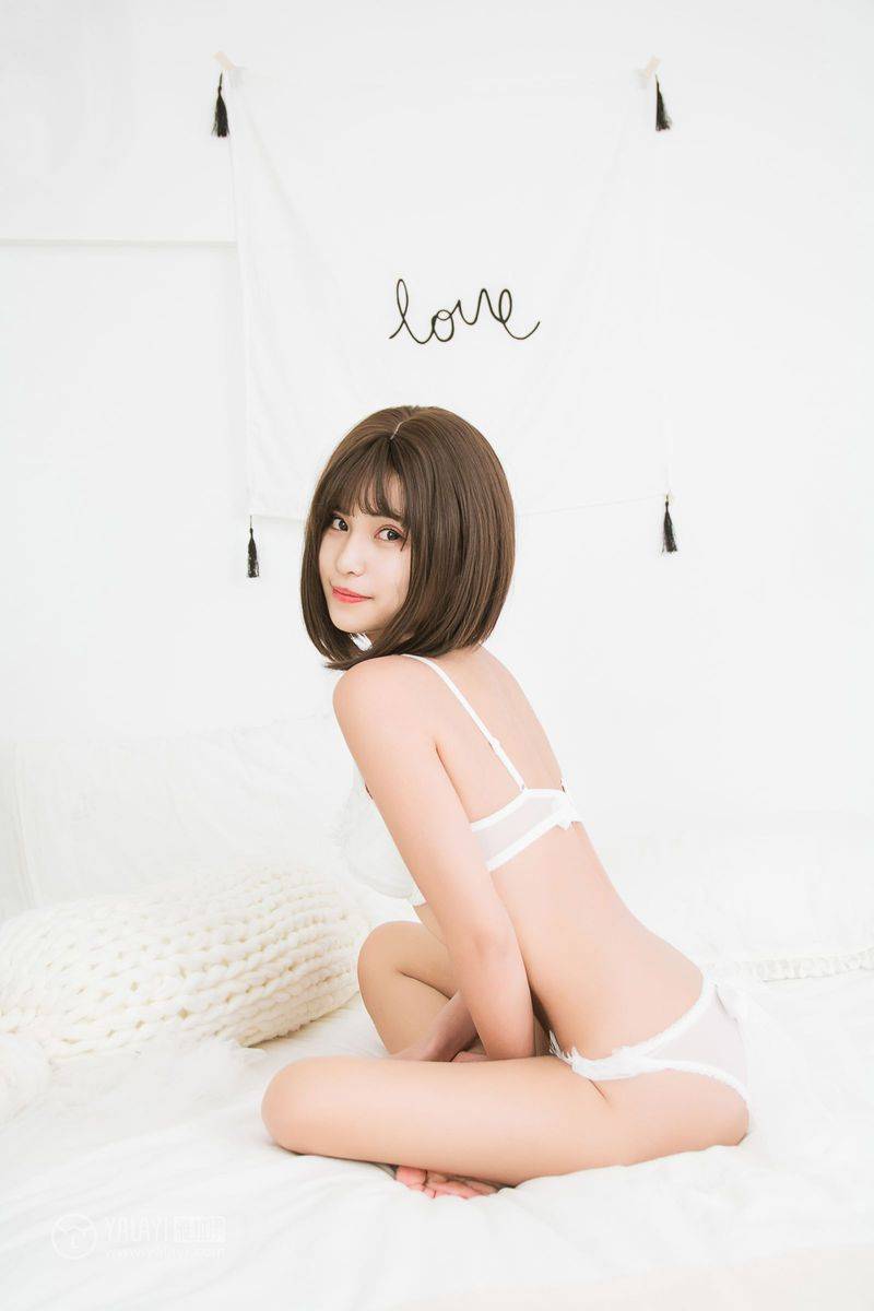 雅拉伊短发嫩模萌宝儿BoA修长美腿白嫩美胸内衣诱惑美图-23