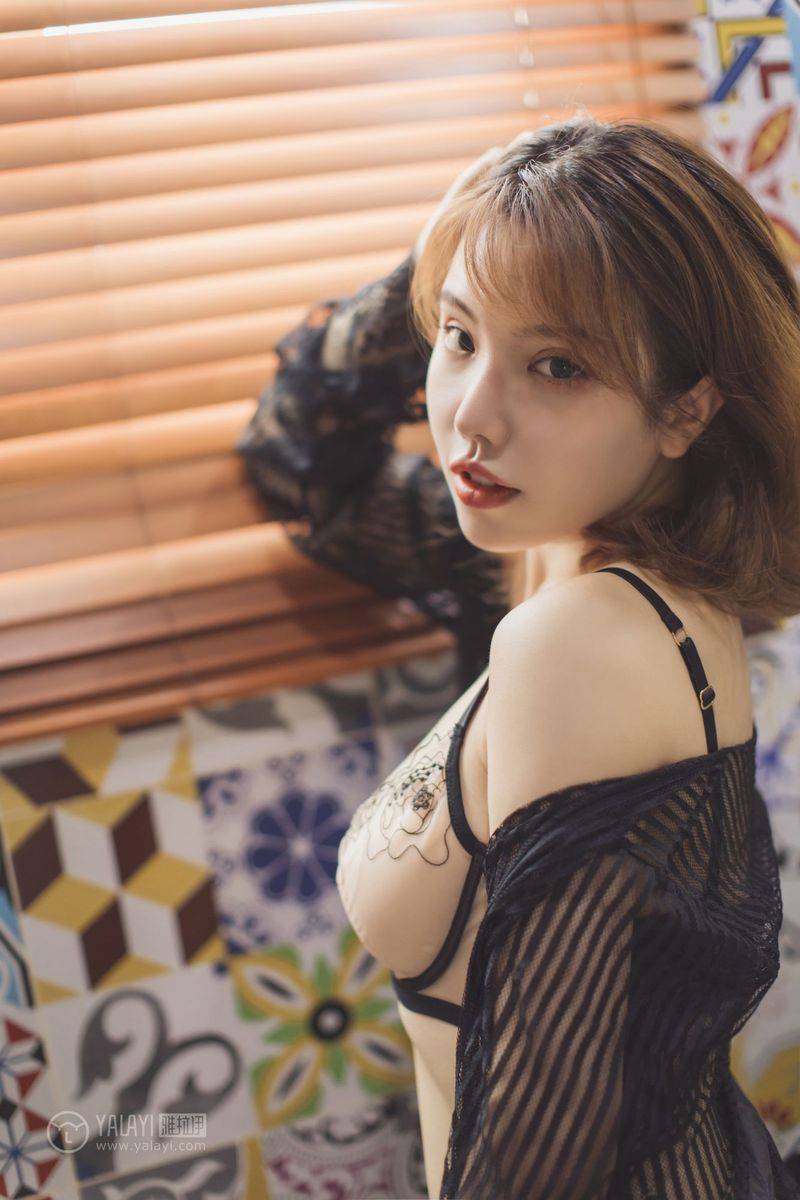 YALAYI雅拉伊性感轻熟女黄乐然透视情趣内衣诱惑私房美图-8