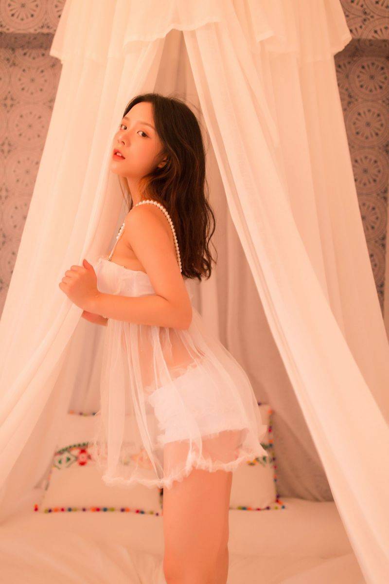 YALAYI雅拉伊异域美少女木木夕Mmx蕾丝吊裙风情性感写真-22