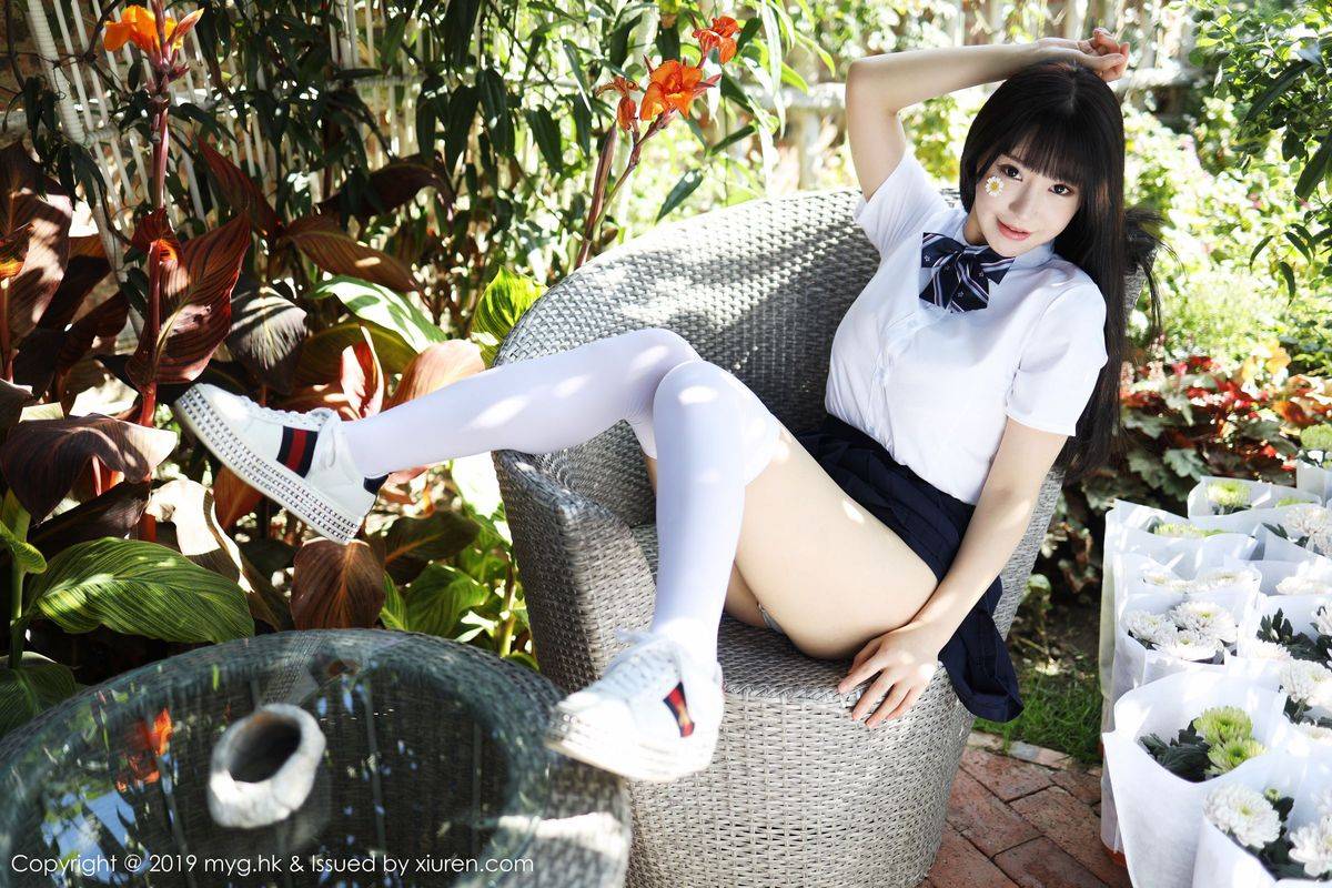 美媛馆性感女神Barbie可儿户外学院风学生装系列大理旅拍-52