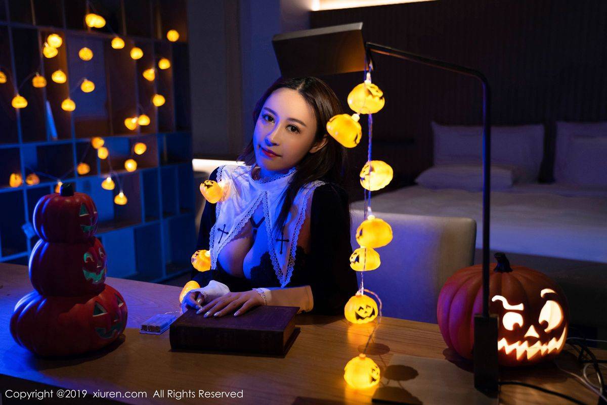 秀人网美女模特周井空波涛胸涌惹火迷人制服诱惑首套写真-22