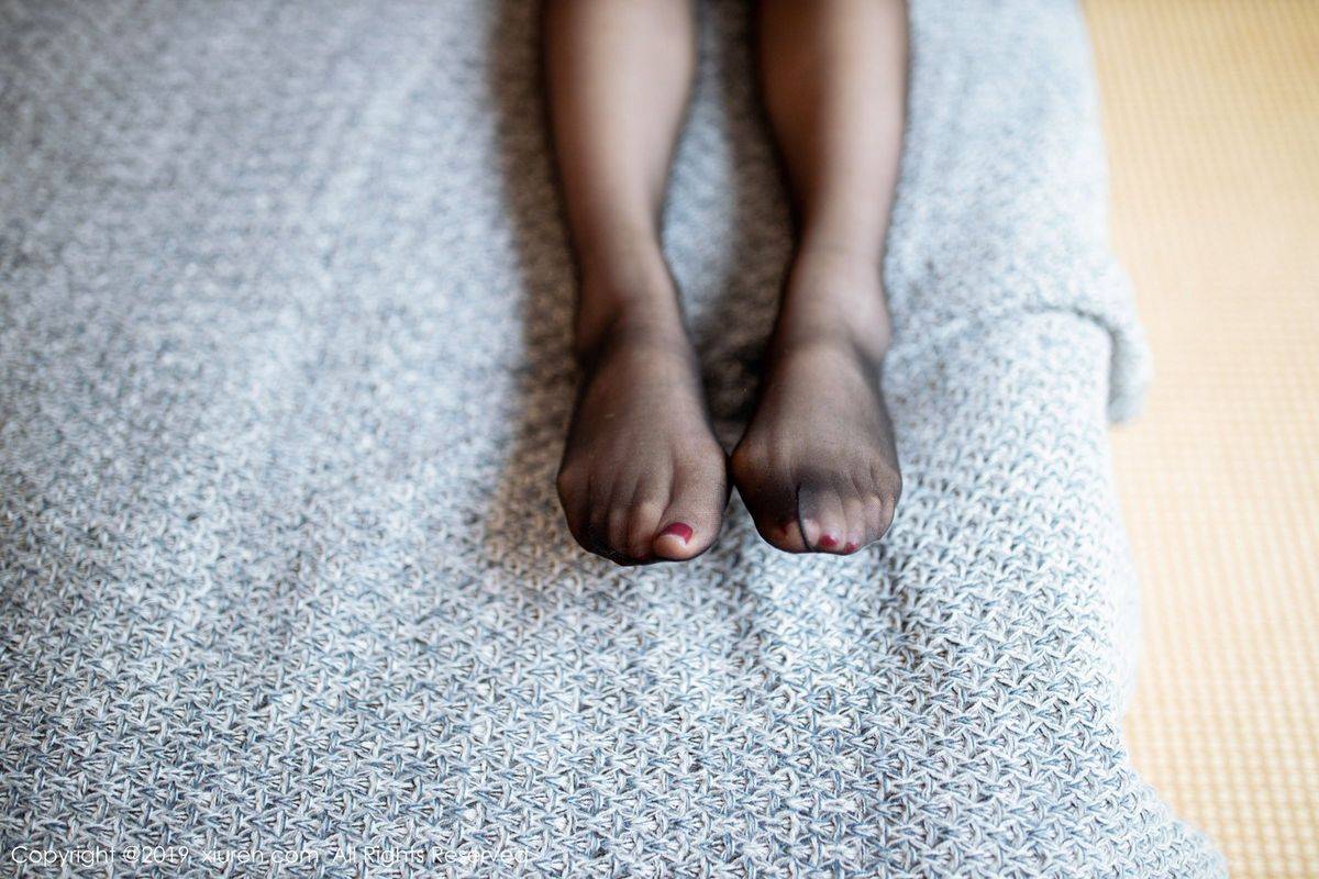 秀人网性感女神Angela小热巴黑丝美腿猫女郎装扮诱人写真-61