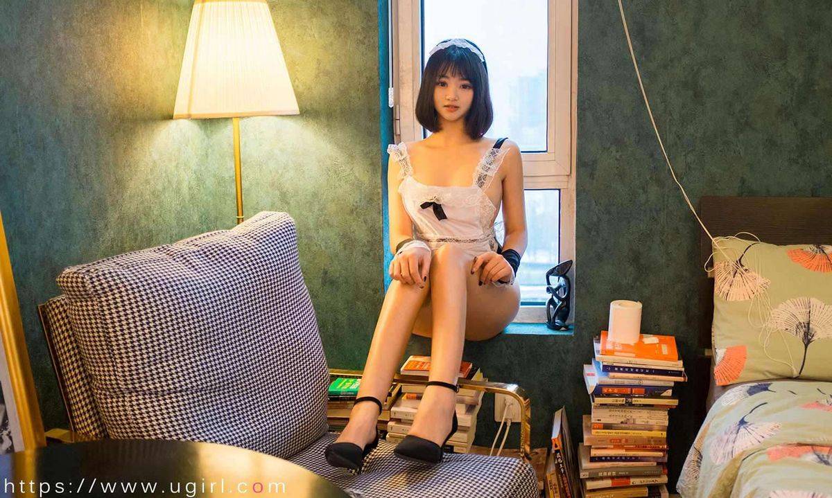 尤果网清新女孩橘子女仆装角色扮演美胸翘臀萝莉控福利-27