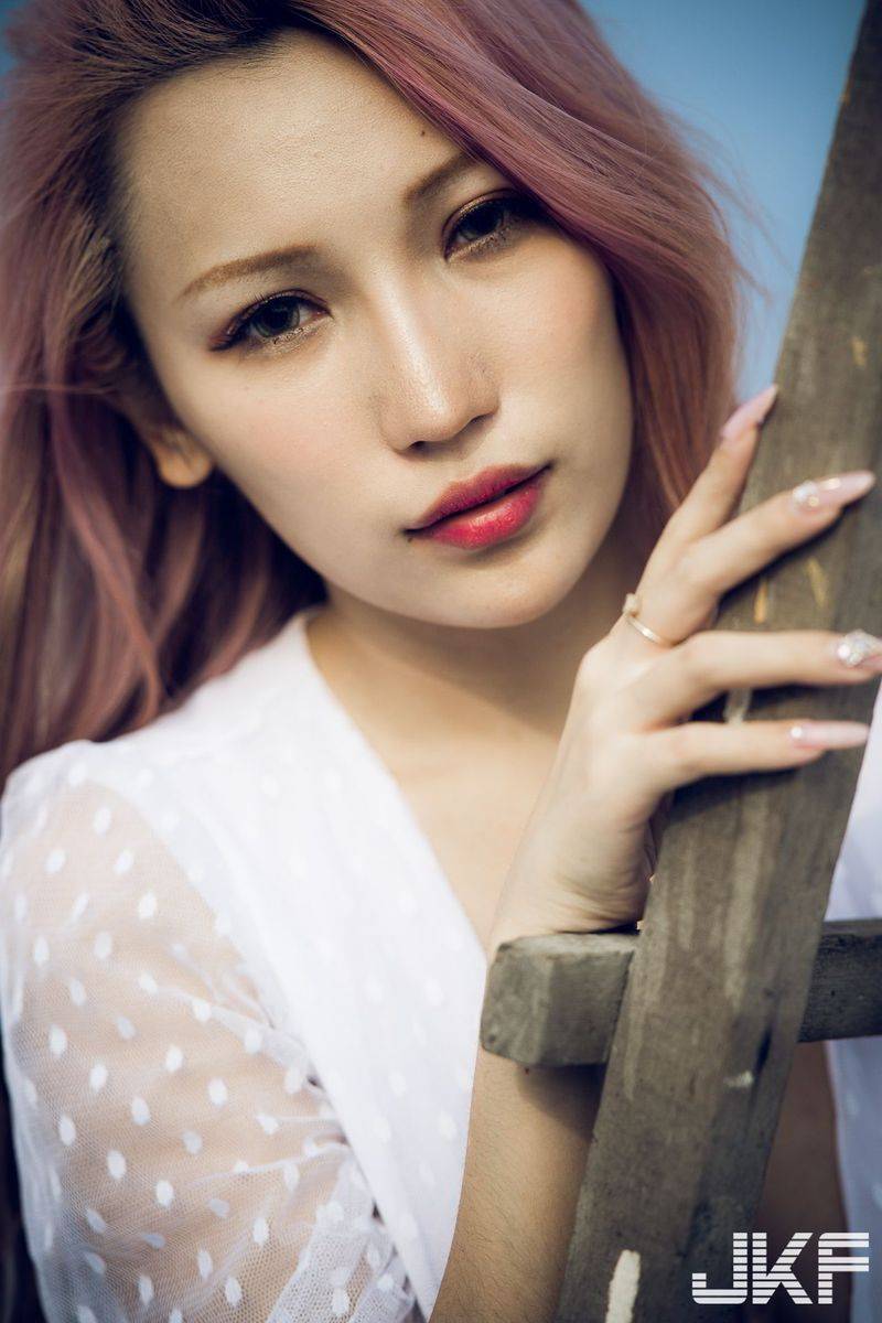 JKF美女模特韵韵34G波涛胸涌比基尼内衣诱惑私房写真-23