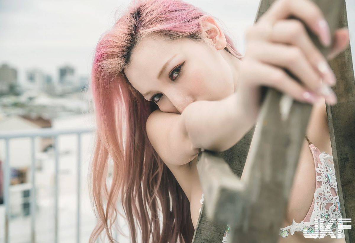 JKF美女模特韵韵34G波涛胸涌比基尼内衣诱惑私房写真-44