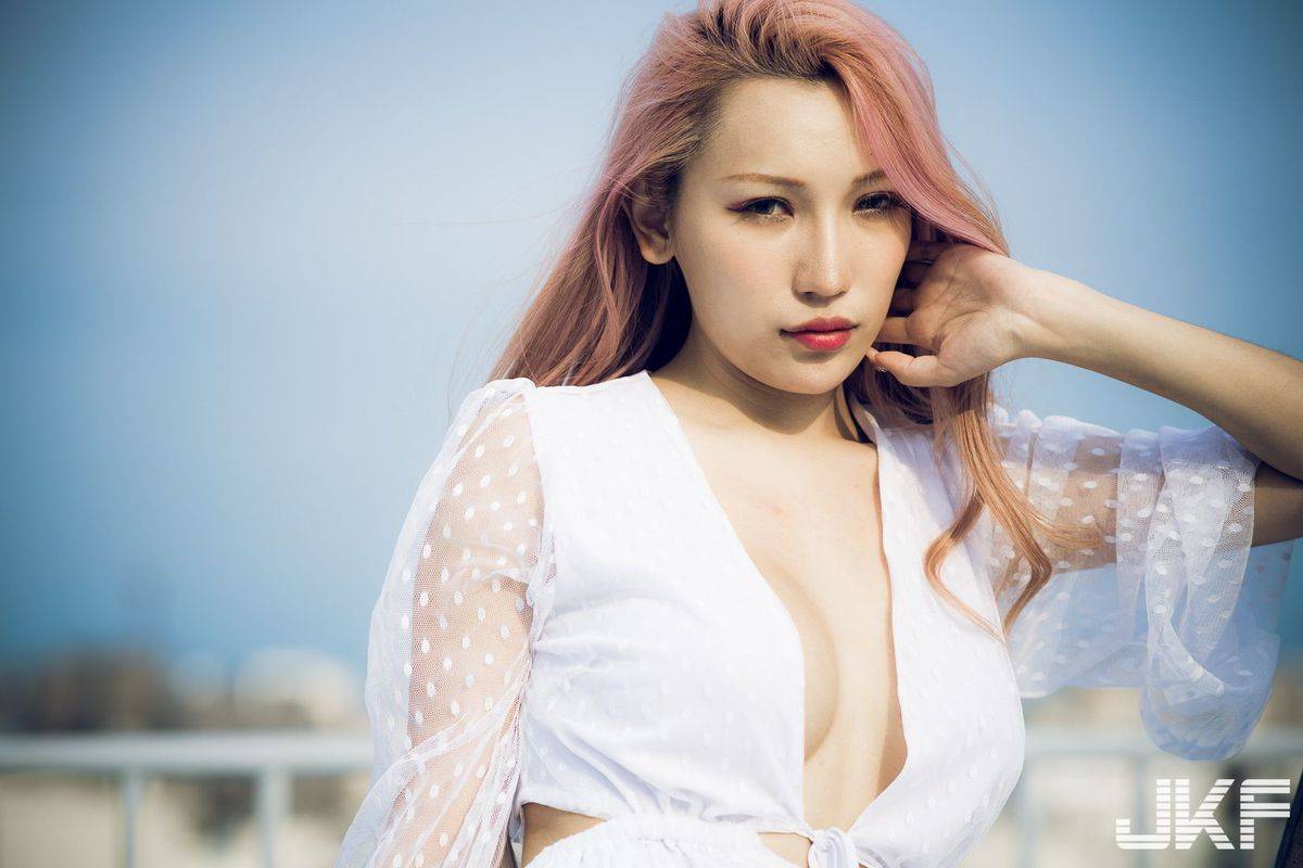 JKF美女模特韵韵34G波涛胸涌比基尼内衣诱惑私房写真-55