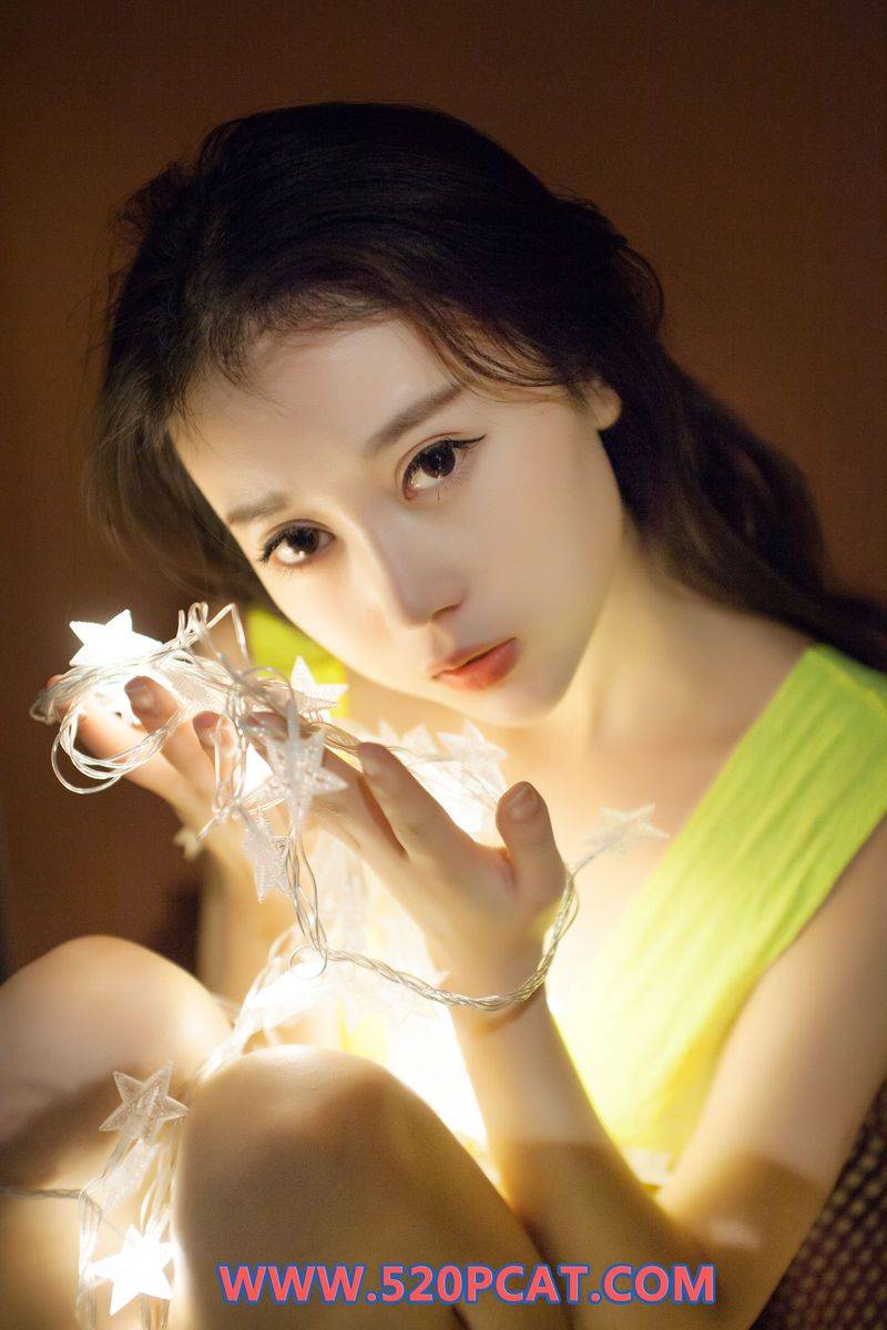 PartyCat轰趴猫性感嫩模赵小米Kitty黄色比基尼清新写真-4