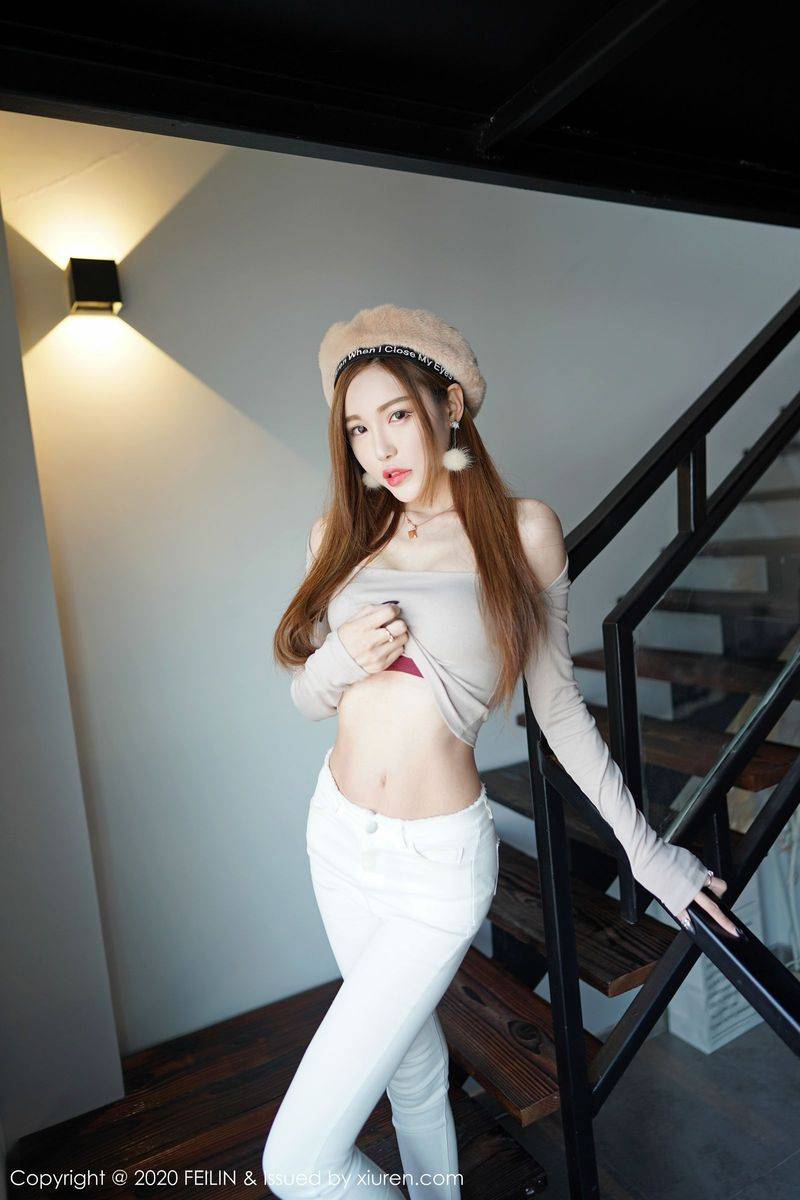 嗲囡囡性感女神梦小楠小夜猫蕾丝吊袜内衣魅惑私房套图-10