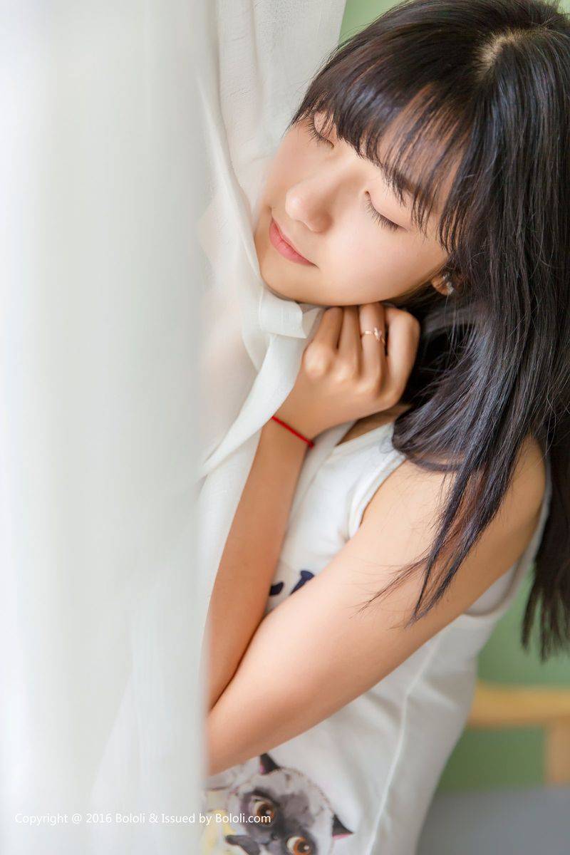 Kimoe激萌文化遐想少女周闻/球球宛如邻家女孩清纯养眼写真-3