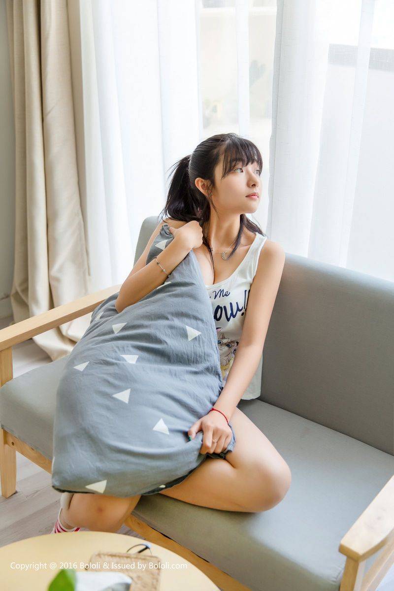 Kimoe激萌文化遐想少女周闻/球球宛如邻家女孩清纯养眼写真-7