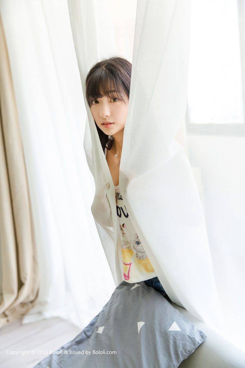 Kimoe激萌文化遐想少女周闻/球球宛如邻家女孩清纯养眼写真-15