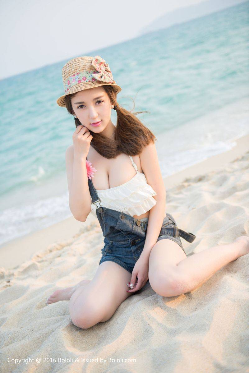 波萝社性感美女Monkey小潘鼠牛仔热裤内衣诱惑欲望美图-10