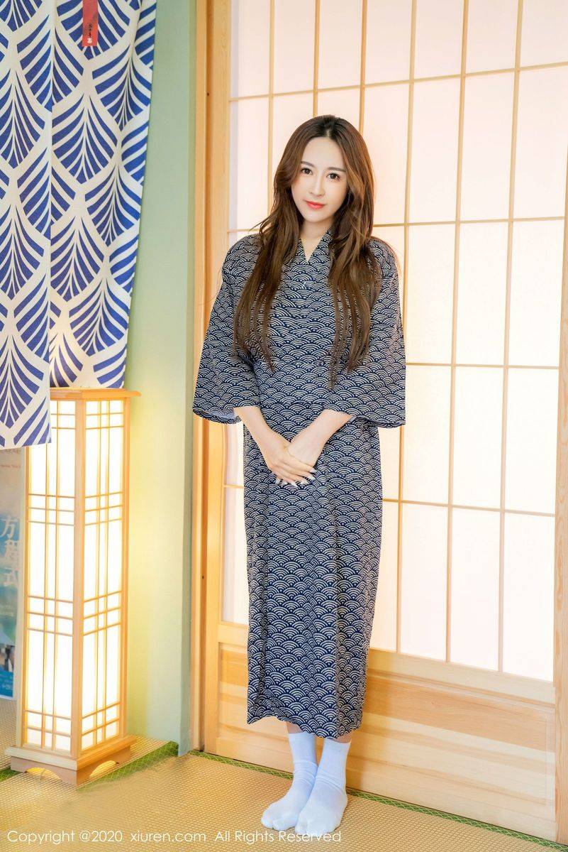 秀人网美女模特周井空日式和服白皙爆乳诱惑大尺度写真-4