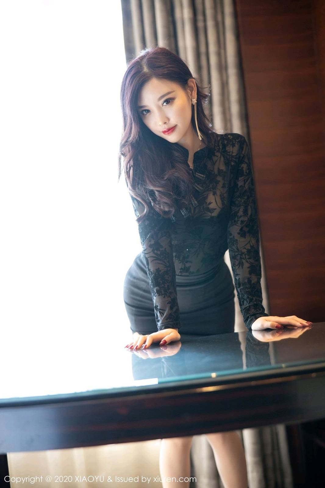 语画界性感女神杨晨晨sugar修长美腿高筒靴酥胸圆润足量写真-81