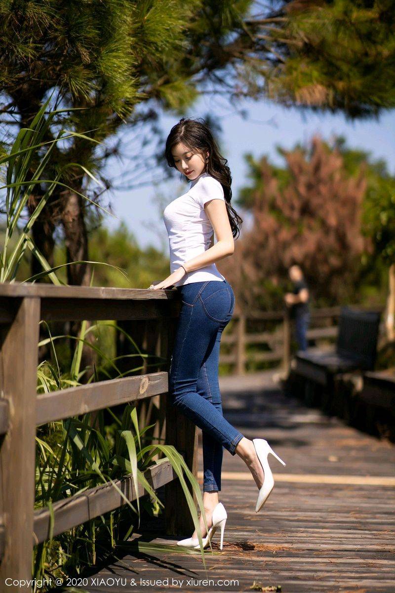 语画界性感女神杨晨晨sugar牛仔长裤内衣诱惑迷人私房写真-15