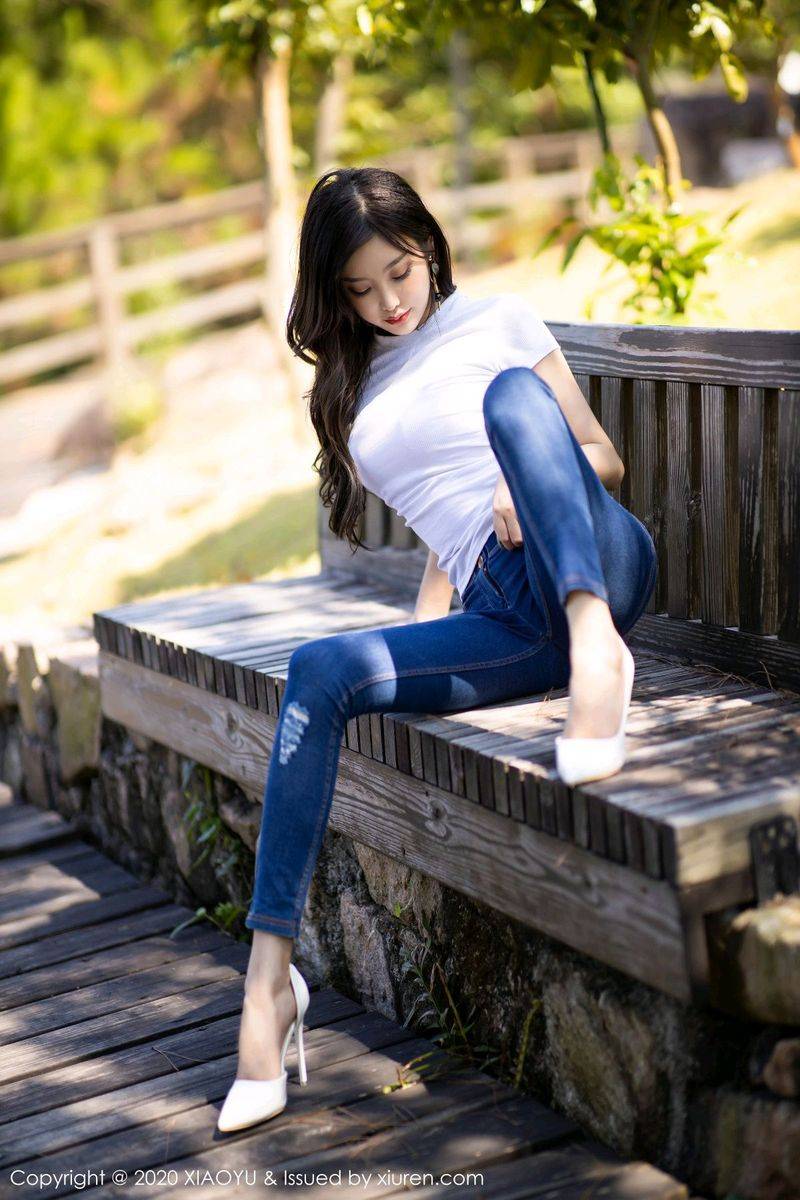 语画界性感女神杨晨晨sugar牛仔长裤内衣诱惑迷人私房写真-13