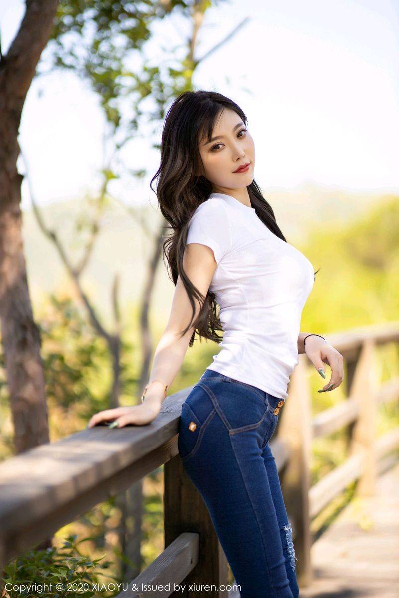 语画界性感女神杨晨晨sugar牛仔长裤内衣诱惑迷人私房写真-22