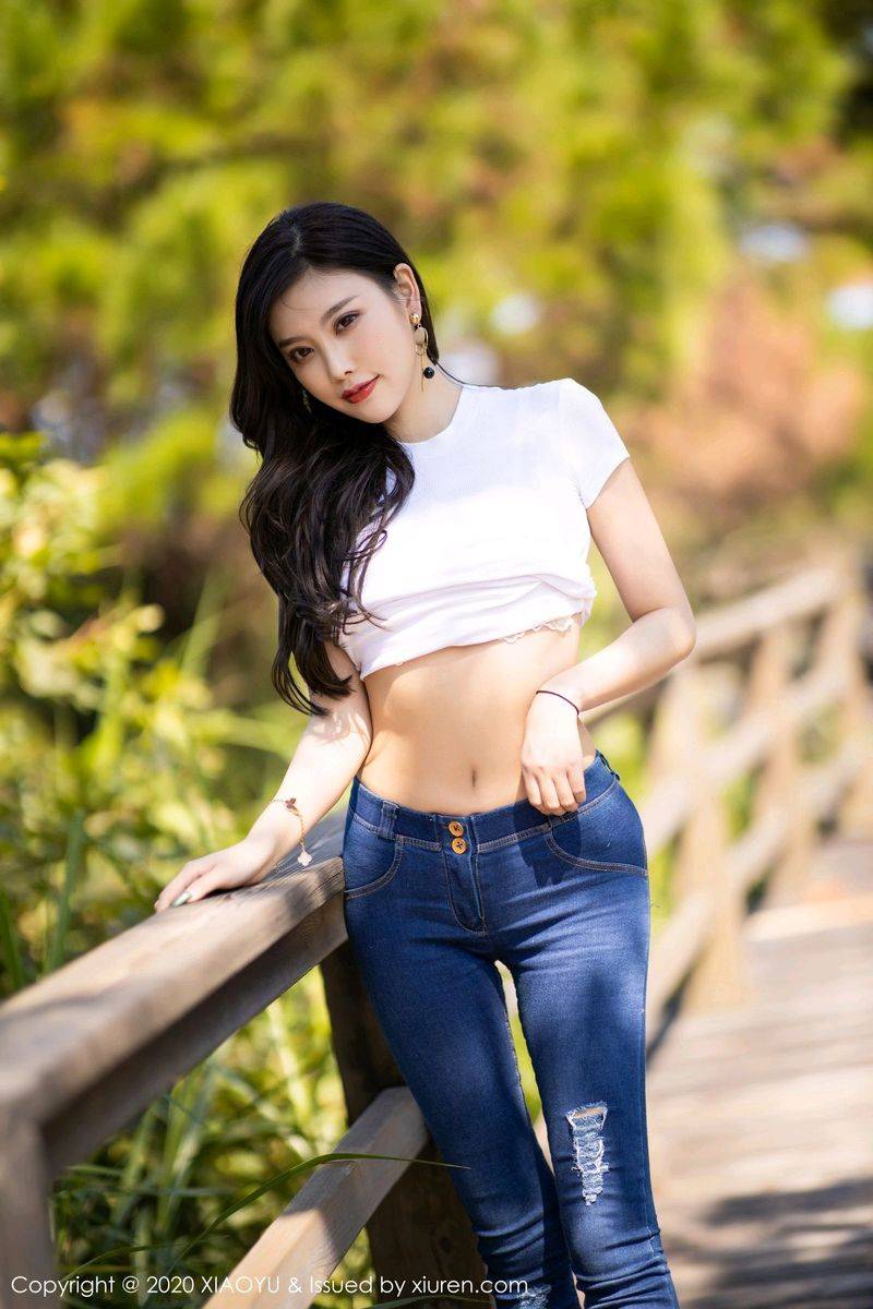 语画界性感女神杨晨晨sugar牛仔长裤内衣诱惑迷人私房写真-34