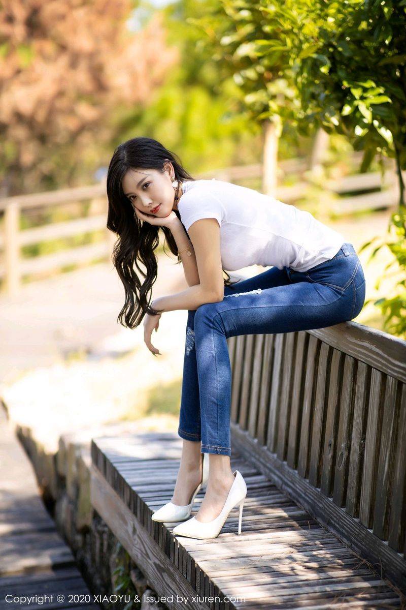 语画界性感女神杨晨晨sugar牛仔长裤内衣诱惑迷人私房写真-92