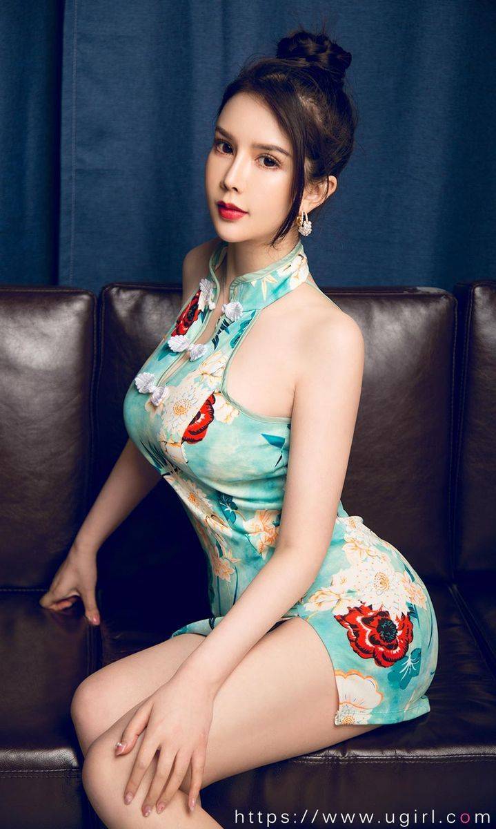 尤果网美女模特李丽莎高叉旗袍修长美腿气质性感私房写真-5