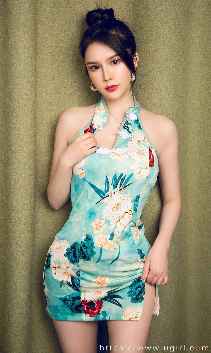 尤果网美女模特李丽莎高叉旗袍修长美腿气质性感私房写真-24