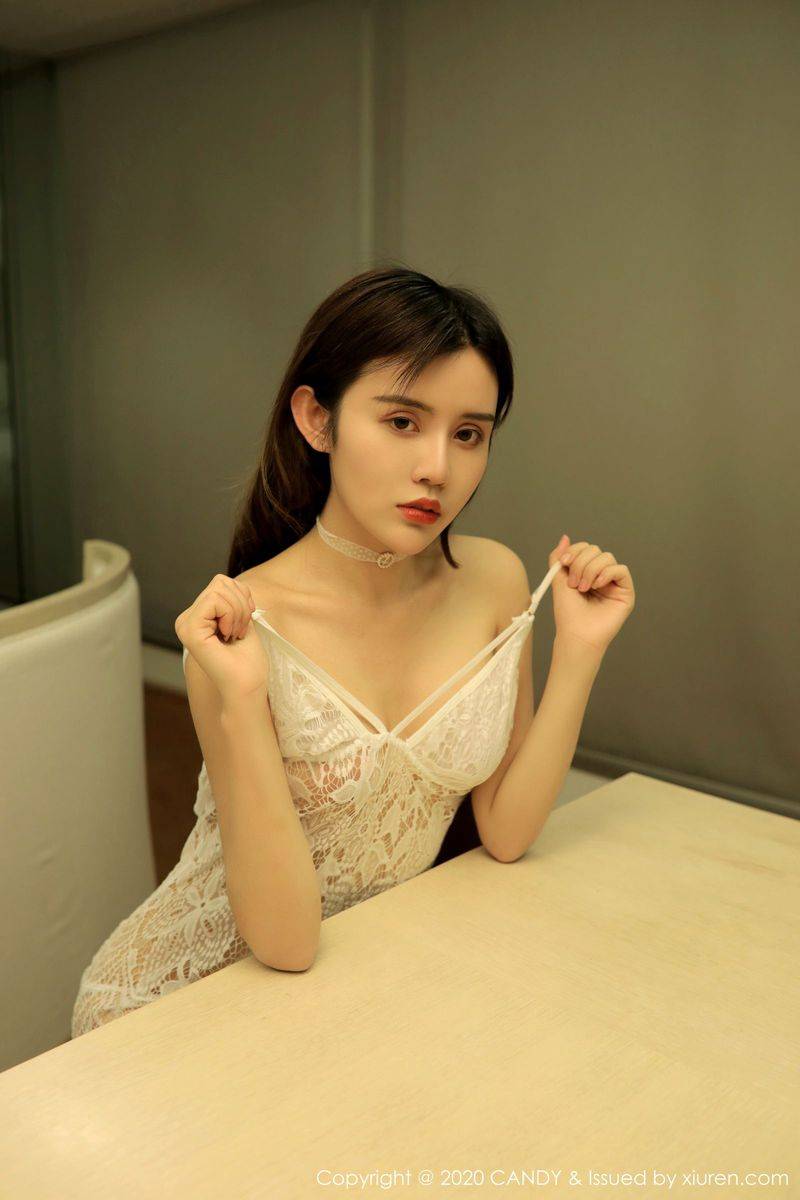 糖果画报性感女神Cris卓娅祺居家女友浴室内衣主题视觉写真-13