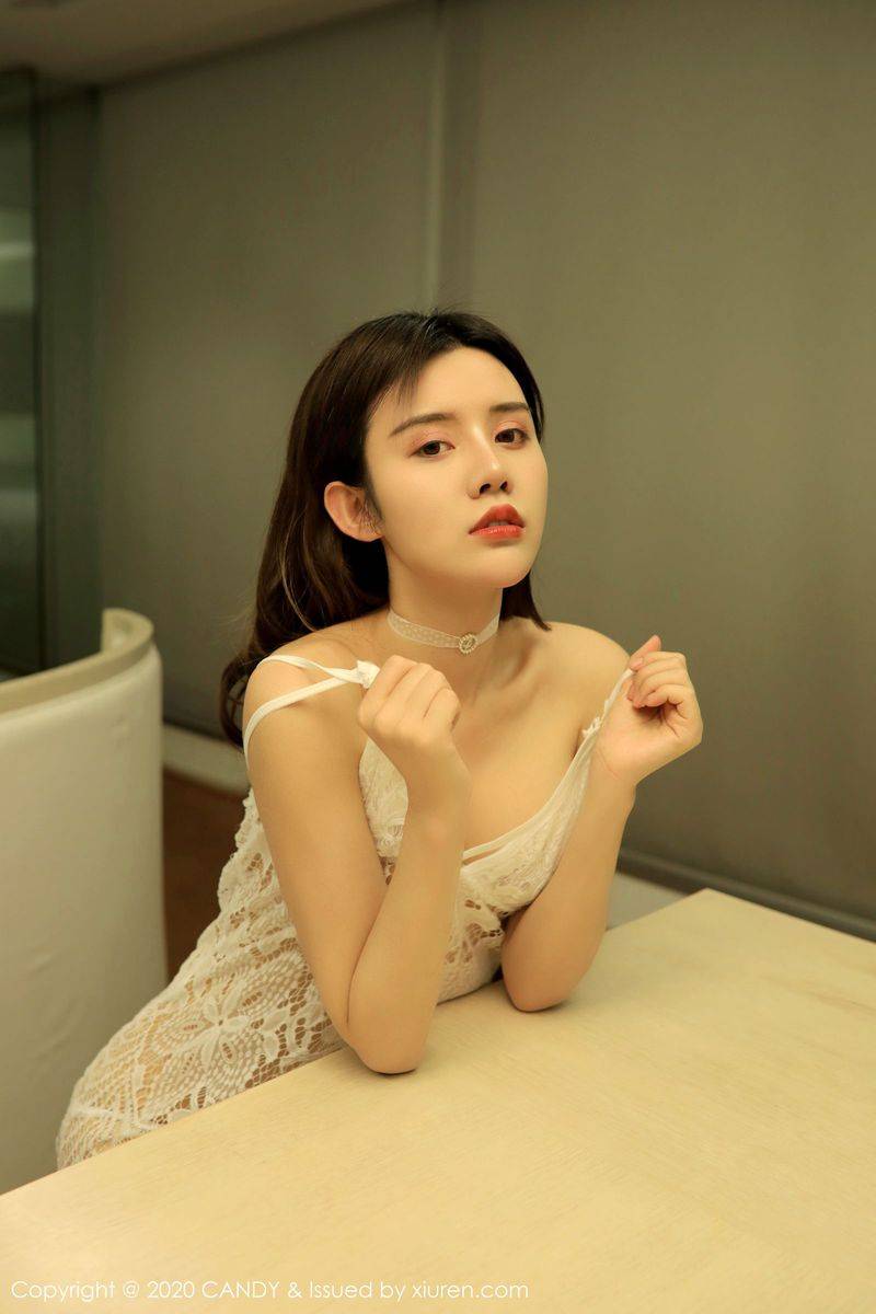 糖果画报性感女神Cris卓娅祺居家女友浴室内衣主题视觉写真-14