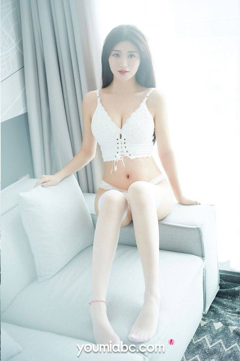 YouMi尤蜜性感女神嫩嫩丝袜美腿朦胧仙境内衣诱惑私房写真-23