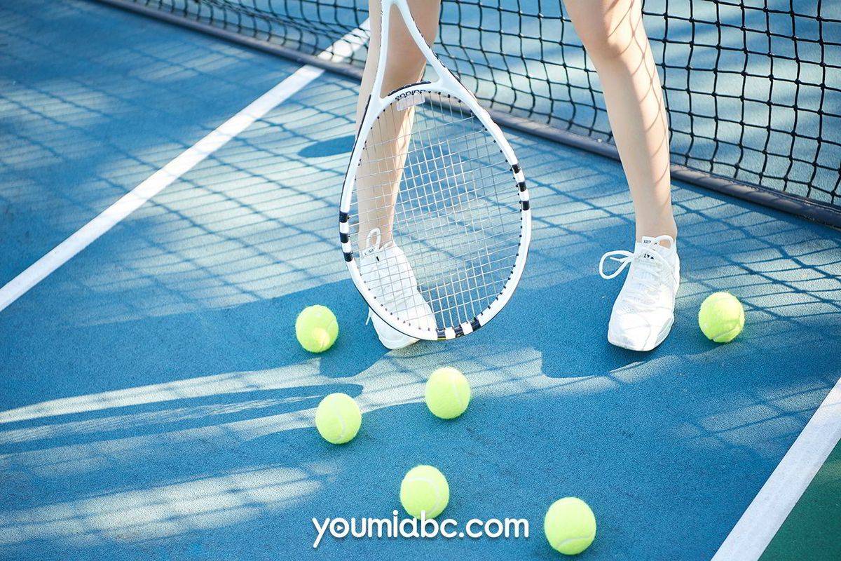 YouMi尤蜜网球少女绯月樱Cherry粉色的内衣与小短裙性感写真-24