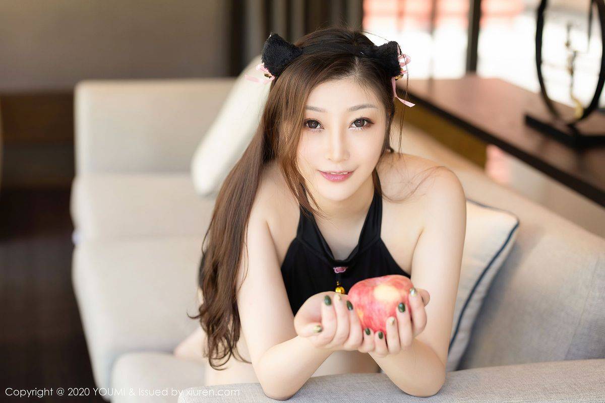 尤蜜荟性感女神妲己_Toxic惹火身材女仆装俏皮可人三亚旅拍-29