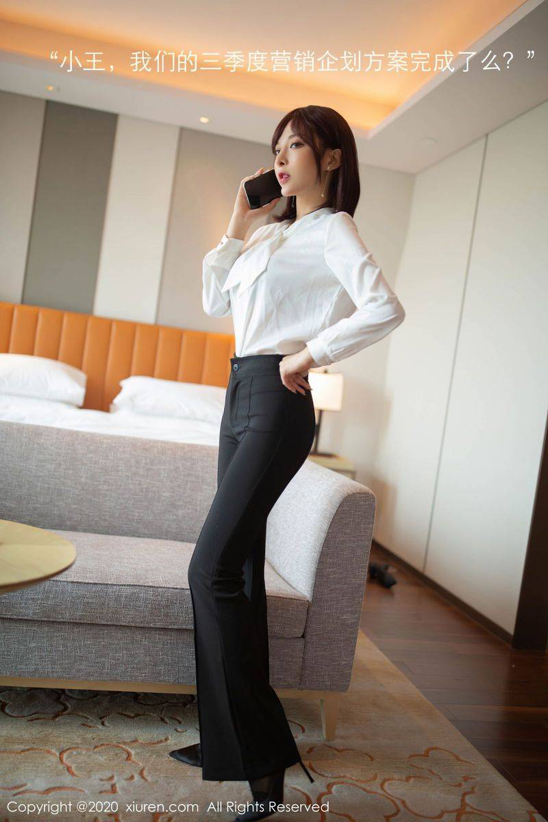 秀人网美女模特陈小喵办公室职场boss角色扮演娇媚动人写真