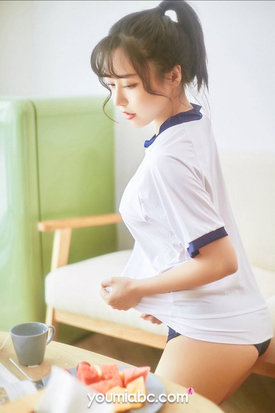 YouMi尤蜜美女模特白亦Ada傲人双峰午后美好时光诱人写真-11